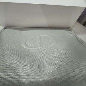 Dior Textured Gray Pouch